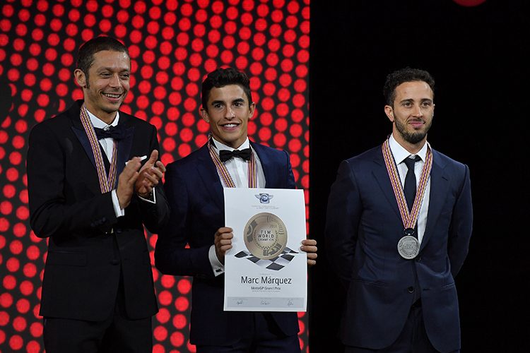 MotoGP: Valentino Rossi, Marc Marquez und Andrea Dovizioso (v.l.)