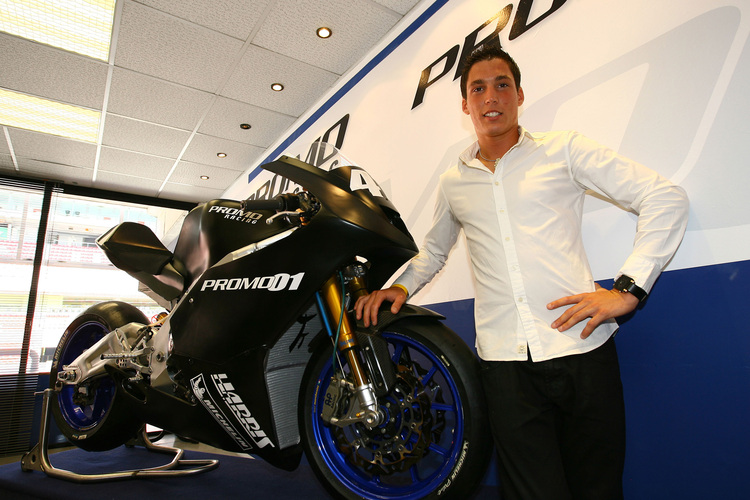 Aleix Espargaro mit seiner Moto2-Maschine