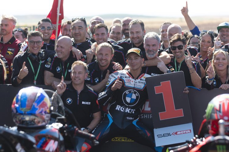 Großer Jubel bei BMW im MotorLand Aragon