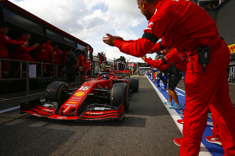 Charles Leclerc erntete für seinen Spa-Sieg nicht nur von seinem Team viel Lob