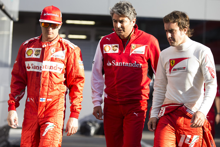 Kimi Räikkönen, Marco Mattiacci, Fernando Alonso