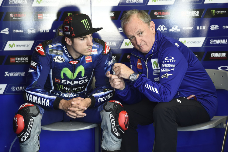 Maverick Viñales mit Crew-Chief Ramon Forcada