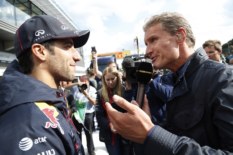 David Coulthard (rechts) mit Daniel Ricciardo