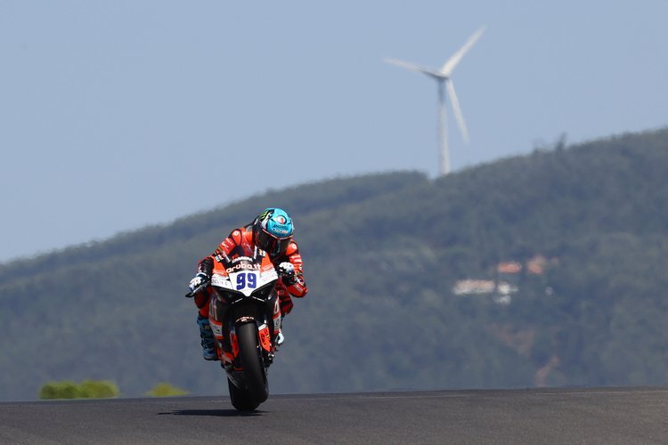 Adrian Huertas holte sich in Portimao die vierte Pole-Position in der Supersport-WM 2024