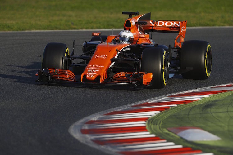 Fernando Alonso bei den Barcelona-Tests