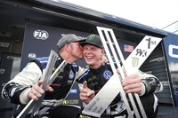 Petter Solberg (li.) und Champion Johan Kristoffersson