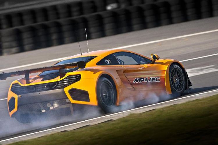 Ordentlich Action beim McLaren Test ...