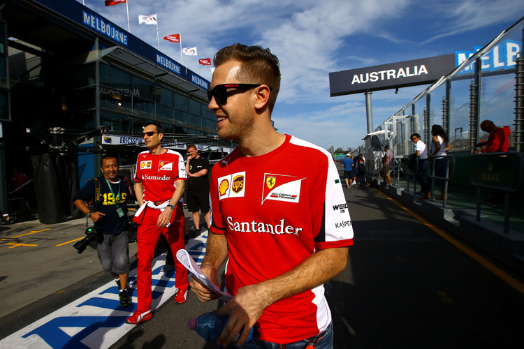 Sebastian Vettel in Melbourne