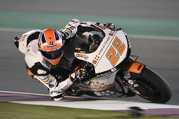 Sam Lowes auf der KTM des Teams Swiss Innovative Investors in Katar