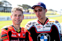 Alvaro Bautista (li.) und Toprak Razgatlioglu