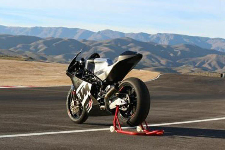 Die WP-KTM-Moto2-Maschine beim Test in Almeria vor zwei Wochen
