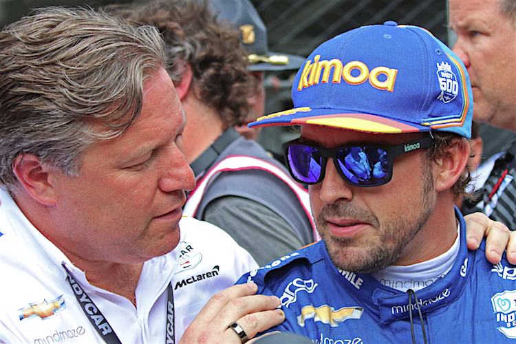 Zak Brown und Fernando Alonso