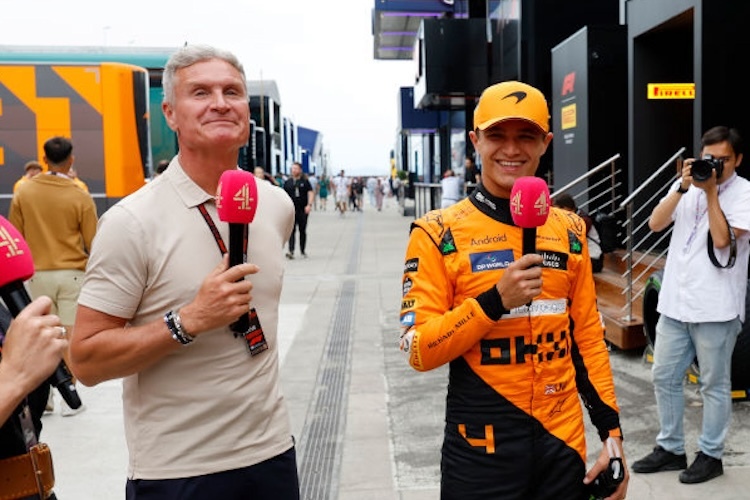 David Coulthard und Lando Norris letztes Jahr