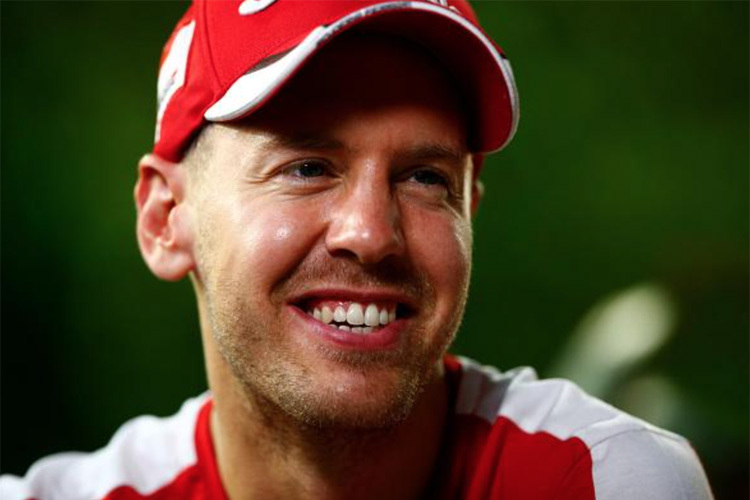 Sebastian Vettel in Singapur