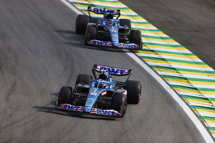 Esteban Ocon und Fernando Alonso