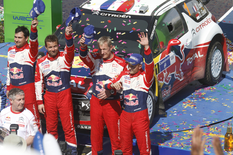 Das Citroën-Podium in Mexiko