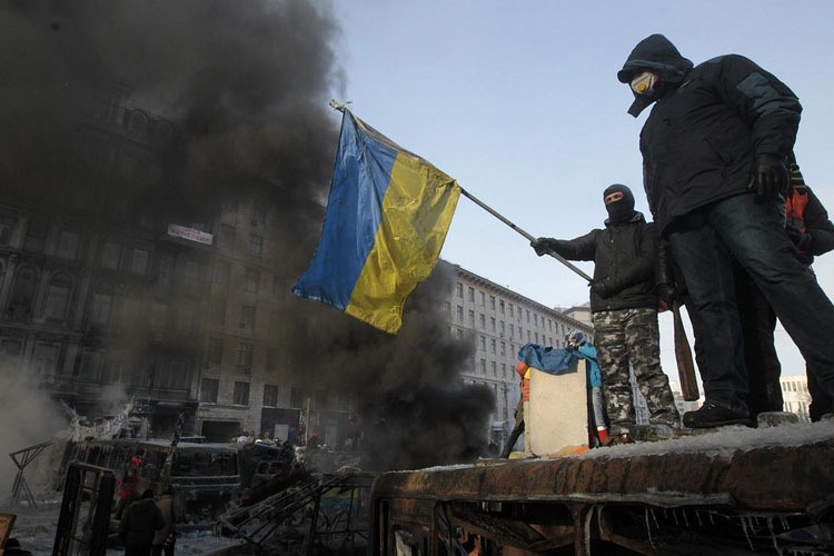 In der ukrainischen Hauptstadt Kiew herrscht der Ausnahmezustand: Der künftige politische Weg des Landes ist ungewiss
