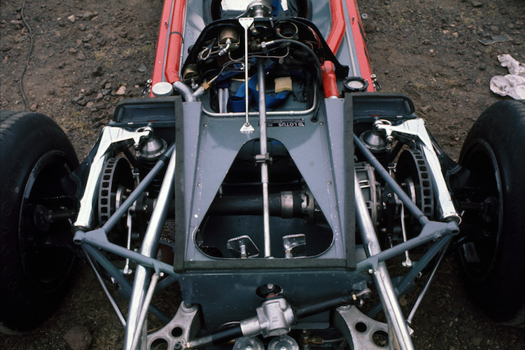 Die Vorderachse des Lotus 63