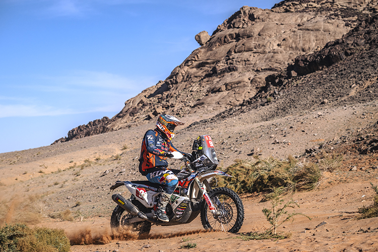 Tobias Ebster, Kini-KTM: Bislang eine Dakar aus dem Bilderbuch.