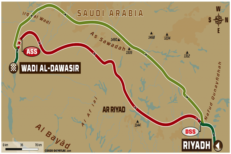 Etappe 7 führt von Riad nach Wadi Al-Dawasir