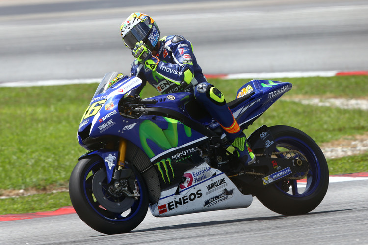 Valentino Rossi: Rund 1 sec hinter Lorenzo