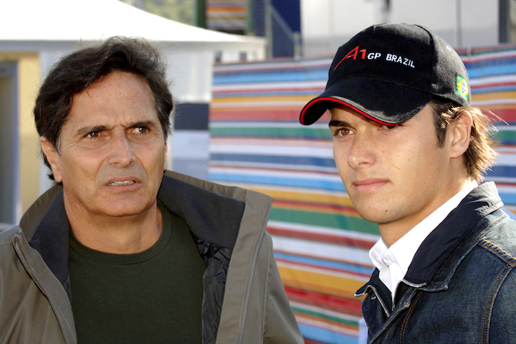 Nelson Piquet mit seinem Sohn
