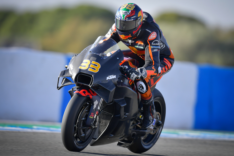 Brad Binder mit der neue KTM-Verkleidung