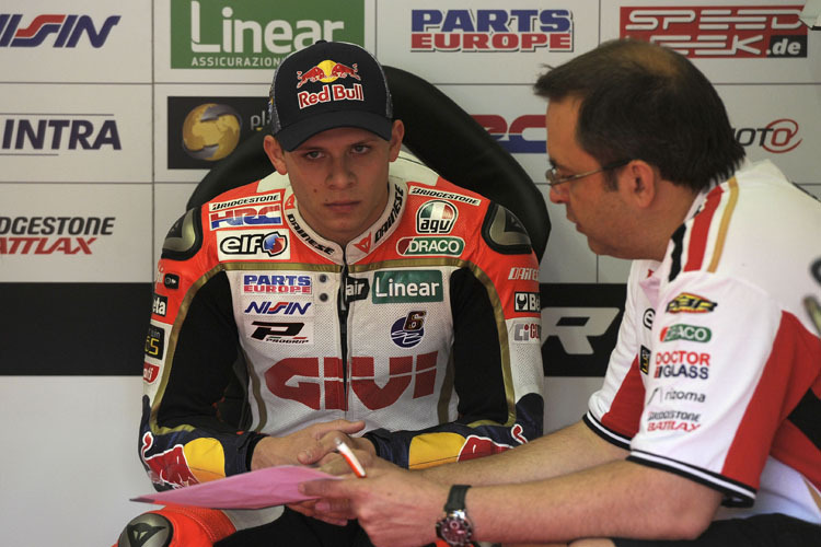 Stefan Bradl mit Crew-Chief Christophe Bourguignon