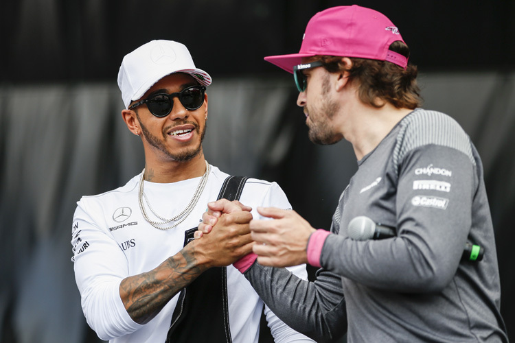 Lewis Hamilton und Fernando Alonso