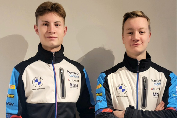 Das Bonovo-Juniortteam 2023: Lennard Göttlich (l.) und Lucas Krieg (r.)