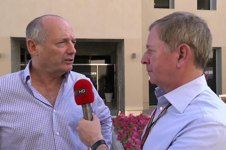 Ron Dennis mit Martin Brundle