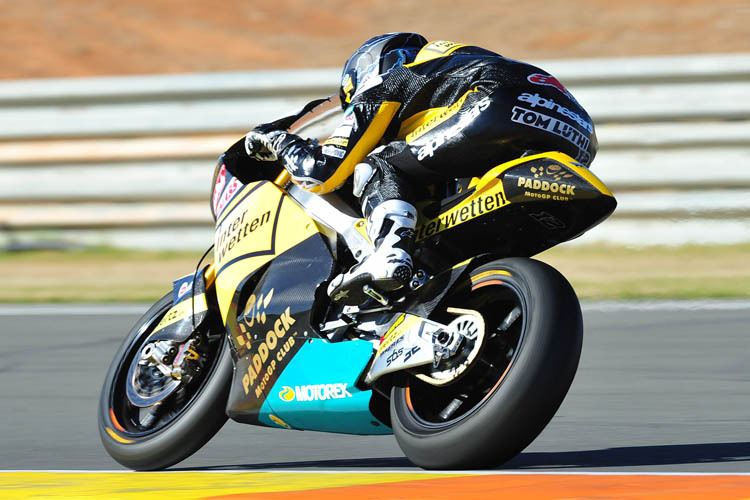 Tom Lüthi beim IRTA-Test in Valencia