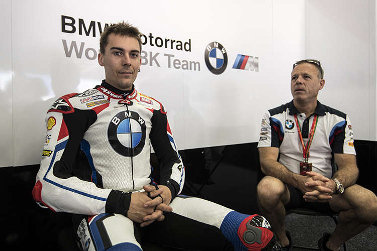 Markus Reiterberger (li.) mit BMW-Teamchef Shaun Muir