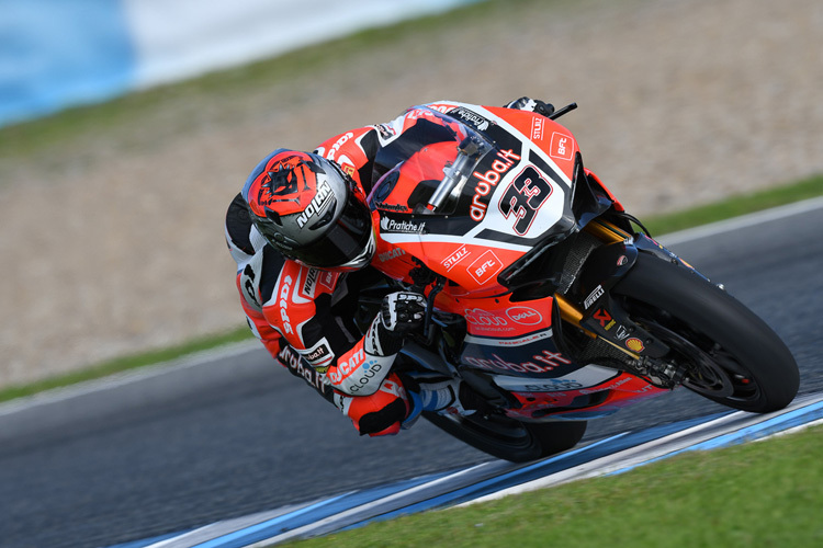 Marco Melandri während des Jerez-Tests