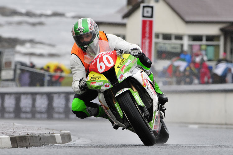 Horst Saiger im Training zum North West 200