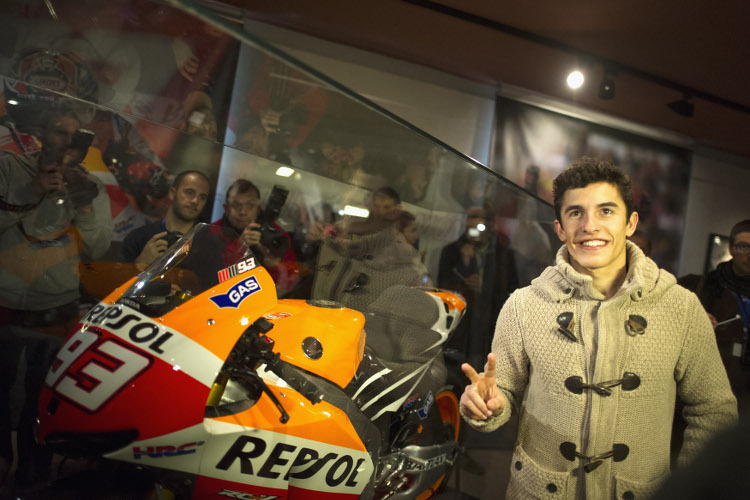 Der MotoGP-Star im Marc-Márquez-Museum in seiner Heimat Cervera