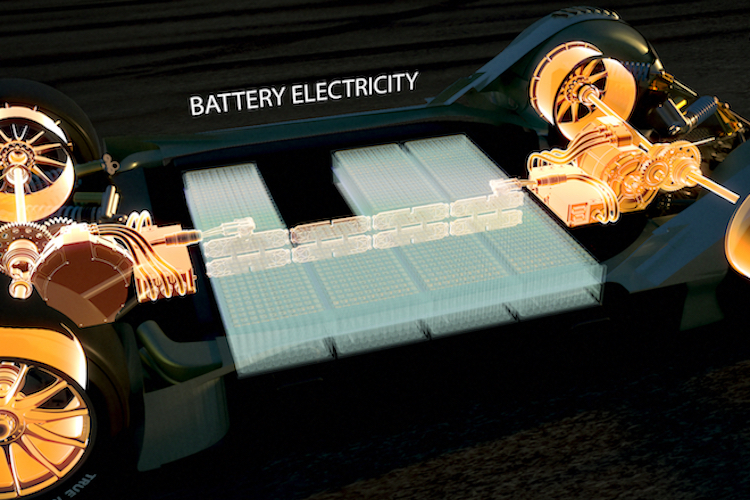 Die Wechselbatterie wird im Fahrzeugunterboden integriert 
