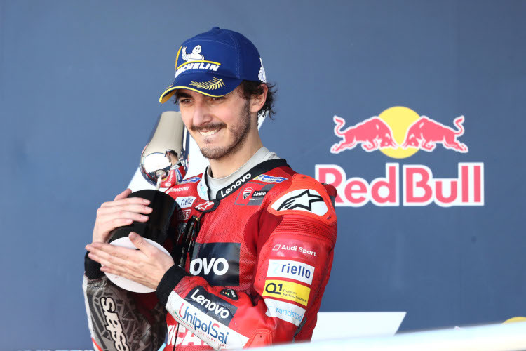 Platz 2 für Pecco Bagnaia