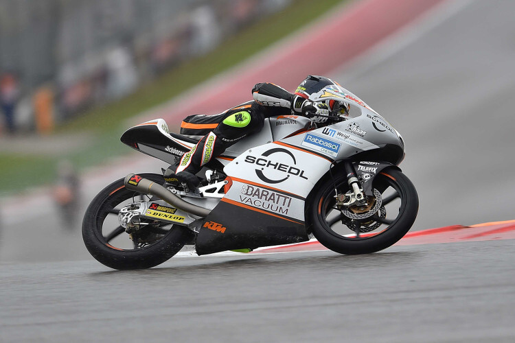 Philipp Öttl auf dem nassen Circuit of the Americas