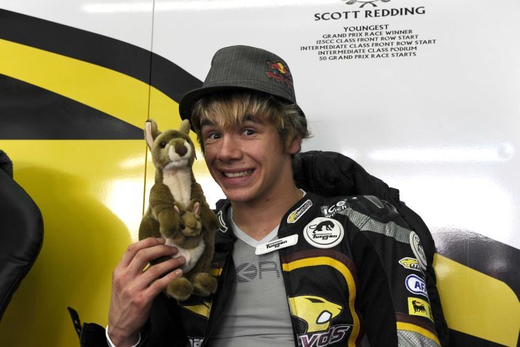 Scott Redding siegte 2008 in Donington (125)