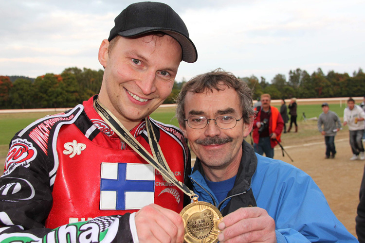 Joonas Kylmäkorpi (li.) und sein Tuner Marcel Gerhard