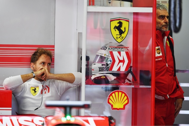 Sebastian Vettel und Maurizio Arrivabene: Funkstille 2018 in Mexiko