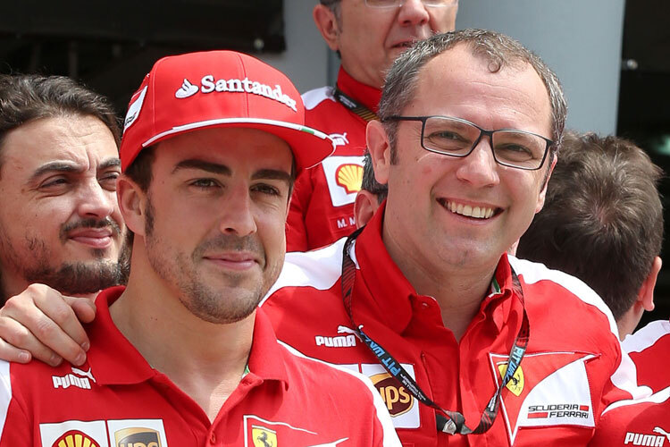 Alles in Butter bei Fernando Alonso und Ferrari