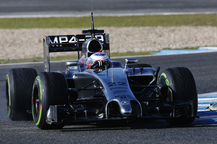 Jenson Button im neuen McLaren: «Der Motor hat richtig Bumms»