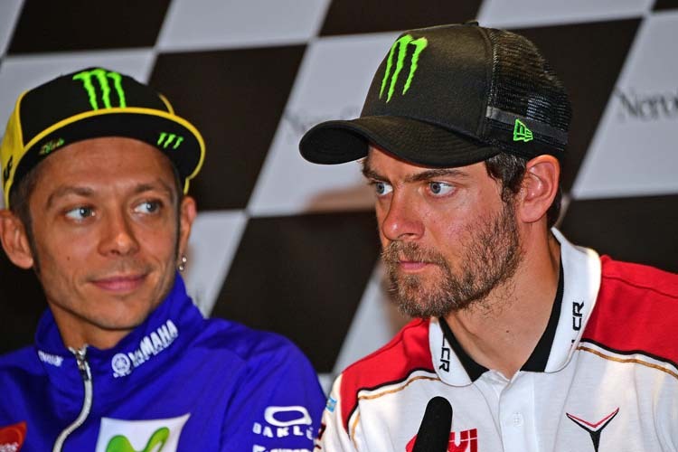 In Brünn musste sich Cal Crutchlow knapp Valentino Rossi geschlagen geben