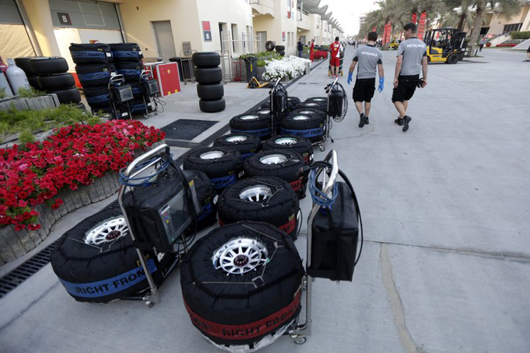 Reifenwärmer wird es in Bahrain auch weiterhin zu sehen geben, F1-Tests aber nicht