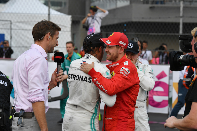 Sebastian Vettel und Lewis Hamilton