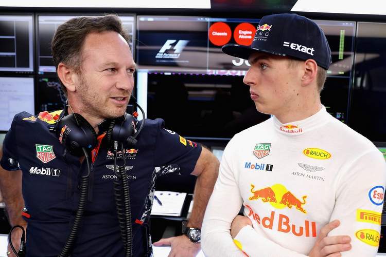 Christian Horner und Max Verstappen