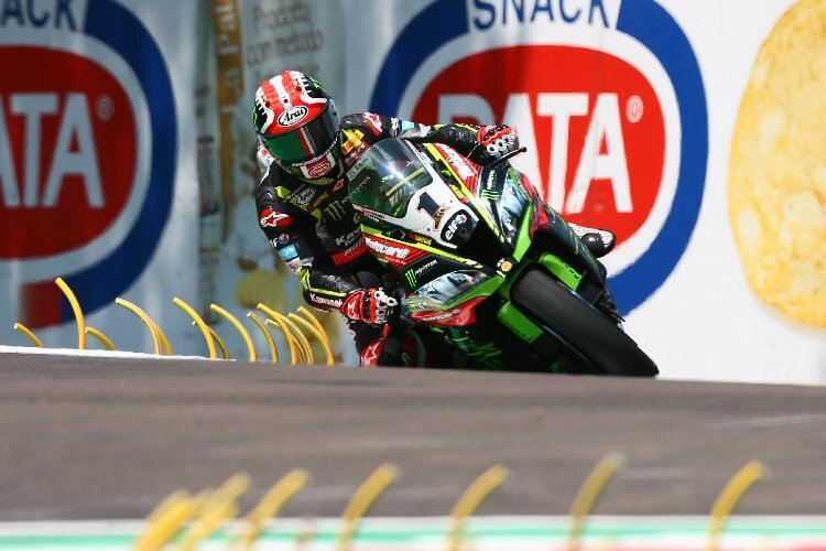 Jonathan Rea fand in der Superpole in Imola die schnellste Linie