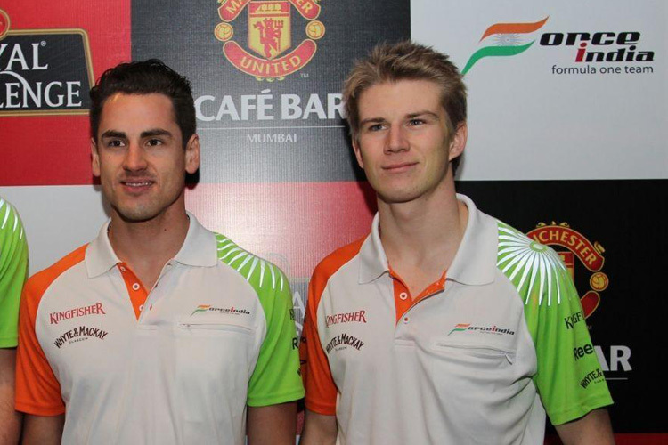 Ist das Force India 2014? Adrian Sutil und Nico Hülkenberg